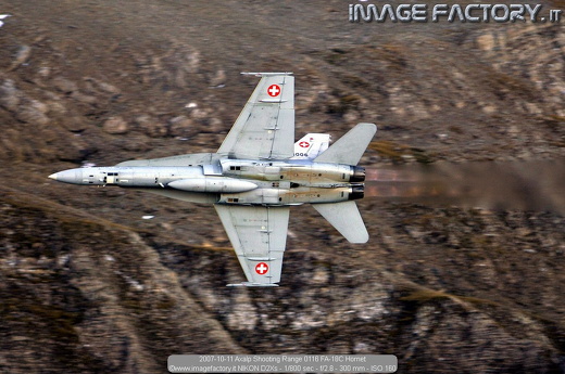 2007-10-11 Axalp Shooting Range 0116 FA-18C Hornet